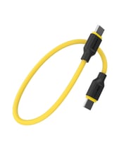 Sharge Phantom USB-C to USB-C 240W Ekstra Elastik Hızlı Şarj Kablosu - Sarı