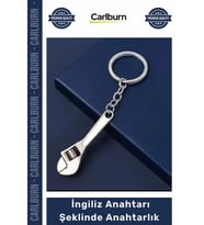 Özel Üretim Ayarlanabilir Metal Somunlu Şık Hediye Fonksiyonel İngiliz Anahtarı Şeklinde Anahtarlık