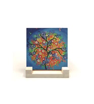 Ağaç Baskılı Taş Masaüstlük 10X10