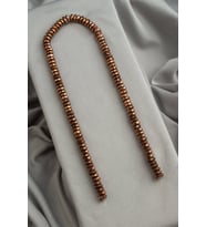 Hematit Doğal Taş Parlak Kahverengi Fasetli Rondela Kesim 8x3mm Dizi