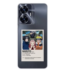 Realme C55 Uyumlu Naruto Anime Desenli Şeffaf Telefon Kılıfı