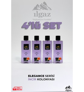 Ilgaz İncir Kolonyası 4'lü Set 80 Derece 400 ml Elegance Series