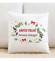 İsme Özel Mutlu Yıllar Yastık