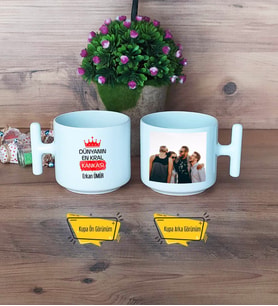 Arkadaşa Hediye Kupa Bardak T Fotoğraflı Doğum Günü Hediyesi