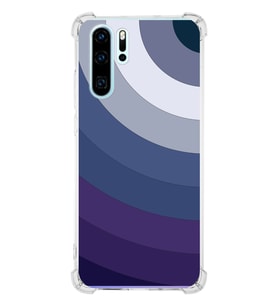 PrintiFy Huawei P30 Pro Köşe Korumalı Renk Cümbüşü E Tasarımlı Şeffaf Silikon Kılıf