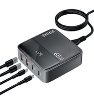 65W GAN 4in1 Masaüstü Şarj HUB iPhone 17 Pro Max, 16, 15, 14 iPad Pro, Galaxy S23 Ultra, S23+ Uyumlu