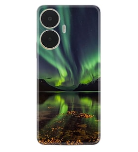 Realme C55 Kılıf Resimli Desenli Baskılı Silikon Kuzey Işıkları 1327