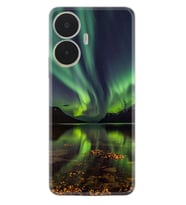 Realme C55 Kılıf Resimli Desenli Baskılı Silikon Kuzey Işıkları 1327
