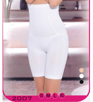 Beyaz Kadın Göğüs Altı Yüksek Bel Uzun Paçalı Toparlayıcı Korse S-XL 2007