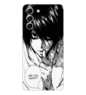 Samsung Galaxy S22 Uyumlu Death Note Tasarımlı Şeffaf Telefon Kılıfı