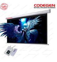 Codegen EX-18 MOTORLU PROJEKSİYON PERDESİ 180x180 Elektrikli Uzaktan Kumandalı (A - ETC8662-2358