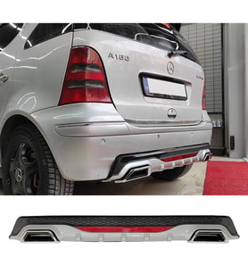 Mercedes A160 Gri Difüzör Difizör Kare Egzoz Görünüm Reflektörlü