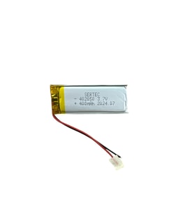 402050 3.7V 400mAh Li-Polymer Pil (Devreli/1.5A)