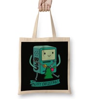 Adventure Time Bmo Merry Christmas Bez Çanta Uzun Saplı