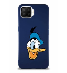 Oppo A73 Soft Premier Kapak Donald Duck-A Tasarımlı Silikon Kılıf - Lacivert (Şeffaf)