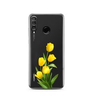 Huawei P30 Lite Uyumlu Baskılı Yumuşak Silikon Şeffaf Telefon Kılıfı