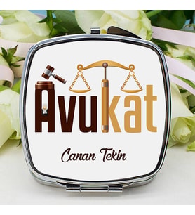 Kişiye Özel Kadın Avukatlara Hediye Makyaj Aynası