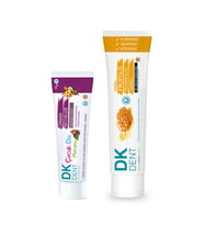 DKDENT Propolis Aromalı Doğal Diş Macunu 75 ml & Orman Meyveli Çocuk Diş Macunu 50 ml 2'li Set