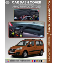 Peugeot PARTNER (2015-2020) Torpido Örtüsü Panel Koruma Torpido Koruma Tam Uyum Kaymaz Özel Kesim