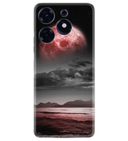 Tecno Spark 10 Pro Kılıf Resimli Desenli Silikon Platinium Series Red World 1836