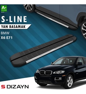 S-Dizayn Bmw X6 E71 S-Line Krom Yan Basamak 193 Cm 2008-2014 A+ Kalite