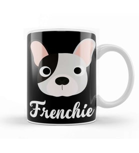 Frenchie French Bulldog Kupa Bardak Porselen