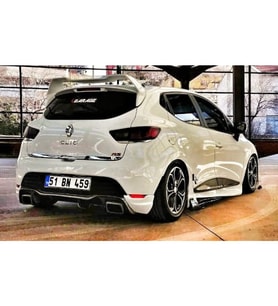Renault Clio 4 RS Egzoz Görünümlü Difüzör (Plastik)