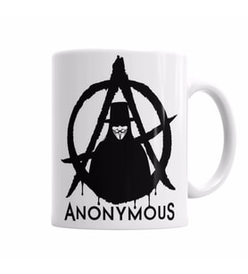 Anonymous V FOR VENDETTA    Kupa Bardak Porselen