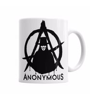 Anonymous V FOR VENDETTA    Kupa Bardak Porselen