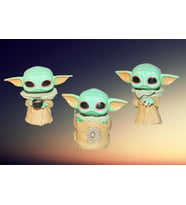 3lü Star Wars The Mandalorian Grogu Baby Yoda Pop Stil Koleksiyon Figür Oyuncak Seti 3ü 1 Arada
