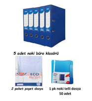 Noki Eco Ofis Seti Noki Geniş Klasör + Telli Dosya+ Poşet Dosya