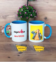 Fizyoterapist Kupa Bardak Mavi Fotoğraflı Fizyoterapistler Günü Hediyesi