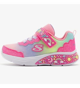 Skechers TMy Dreamers Kids Sneaker Cırt Cırtlı Işıklı Çocuk Ayakkabısı Pembe