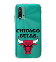 Xiaomi Redmi 9T  Kamera Korumalı Kapak Chicago Bulls Tasarımlı Şeffaf  Kılıf
