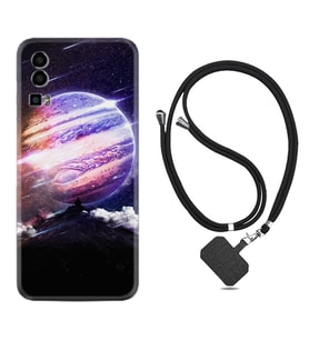 General Mobile Gm 23 Kılıf Silikon Boyun Askılı İpli Desenli Silikon Super Planet 1797