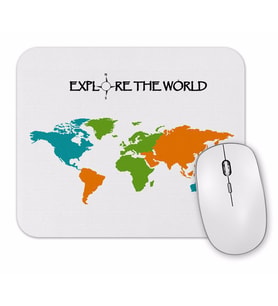 Explore The World Mouse Pad