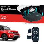 Suzuki Vitara Çelik Diferansiyel Koruma 2019 2020 2021 2022 2023 2024 