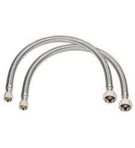 3/8 3/8 Klozet Bağlantı Hortumu Çelik Bağlantı Flex- 2 Adet 50cm