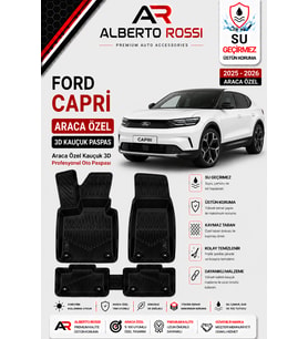 FORD CAPRİ 2025 - 2026 Araca Özel Kauçuk 3D Profesyonel Oto Paspası