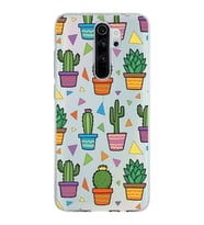 PrintiFy Xiaomi Redmi Note 8 Pro ile Uyumlu 1mm Slim Fit Water Color 4 Baskılı Şeffaf  Kılıf