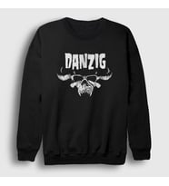 Presmono Unisex Siyah Danzig Metal Sweatshirt 438181tt
