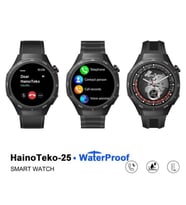 Haino Teko Amoled Ekran WaterProof 3 Kordonlu Akıllı Saat Teko25 (Siyah)