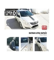 opel corsa d 2007-2015 uyumlu batman-yarasa ayna kapağı