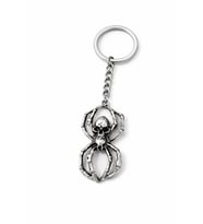 Kuru Kafa Detaylı Örümcek Figürlü Gümüş Renk Metal Tasarım Unisex Anahtarlık