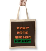ANIME Quotes- Style Lover Sayings Word Gift Bez Çanta Uzun Saplı