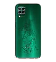 Huawei P40 Lite Uyumlu Baskılı Yumuşak Silikon Şeffaf Telefon Kılıfı