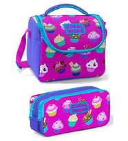 Coral High Mor Cupcake Kız Çocuk Beslenme Çantası Seti