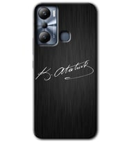 İnfinix Hot 20i Kılıf HD Desen Baskılı Kılıf - İmza Atatürk