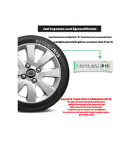 Toyota Auris 14'' Inc Uyumlu Takım Jant Kapağı TNC014