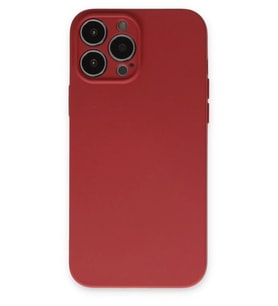 iPhone 13 Pro Kılıf Nano içi Kadife Silikon - Kiremit